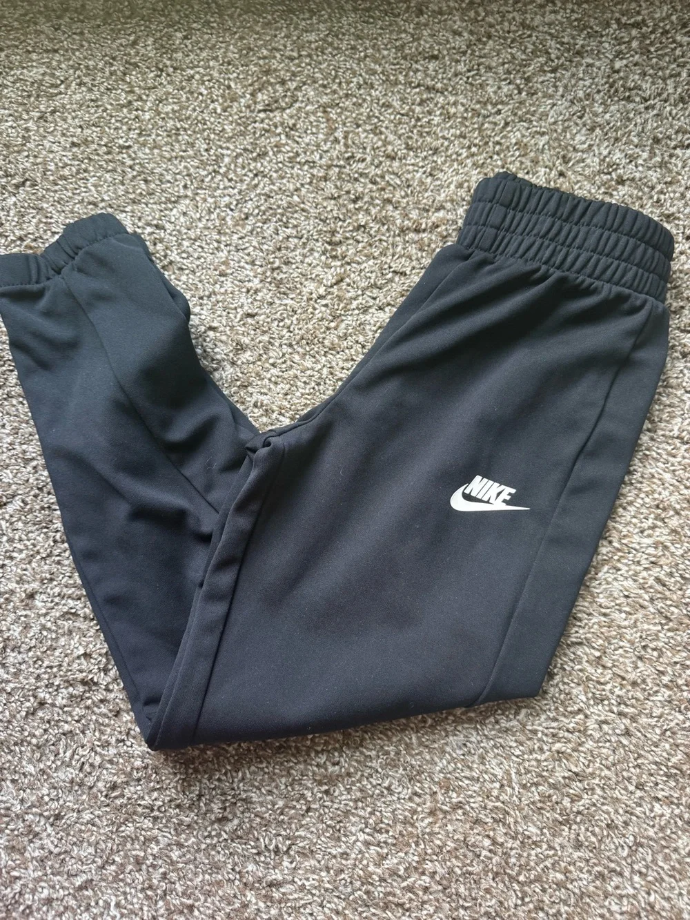 Nike Black Jacket with White Swoosh Tag